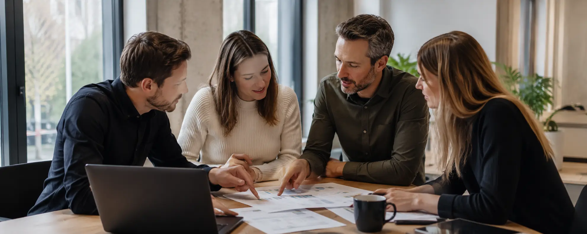 Strategiebesprechung in einer Agentur in Koblenz